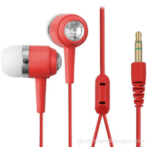 Flat Wire Earphones for iPhone/iPod
